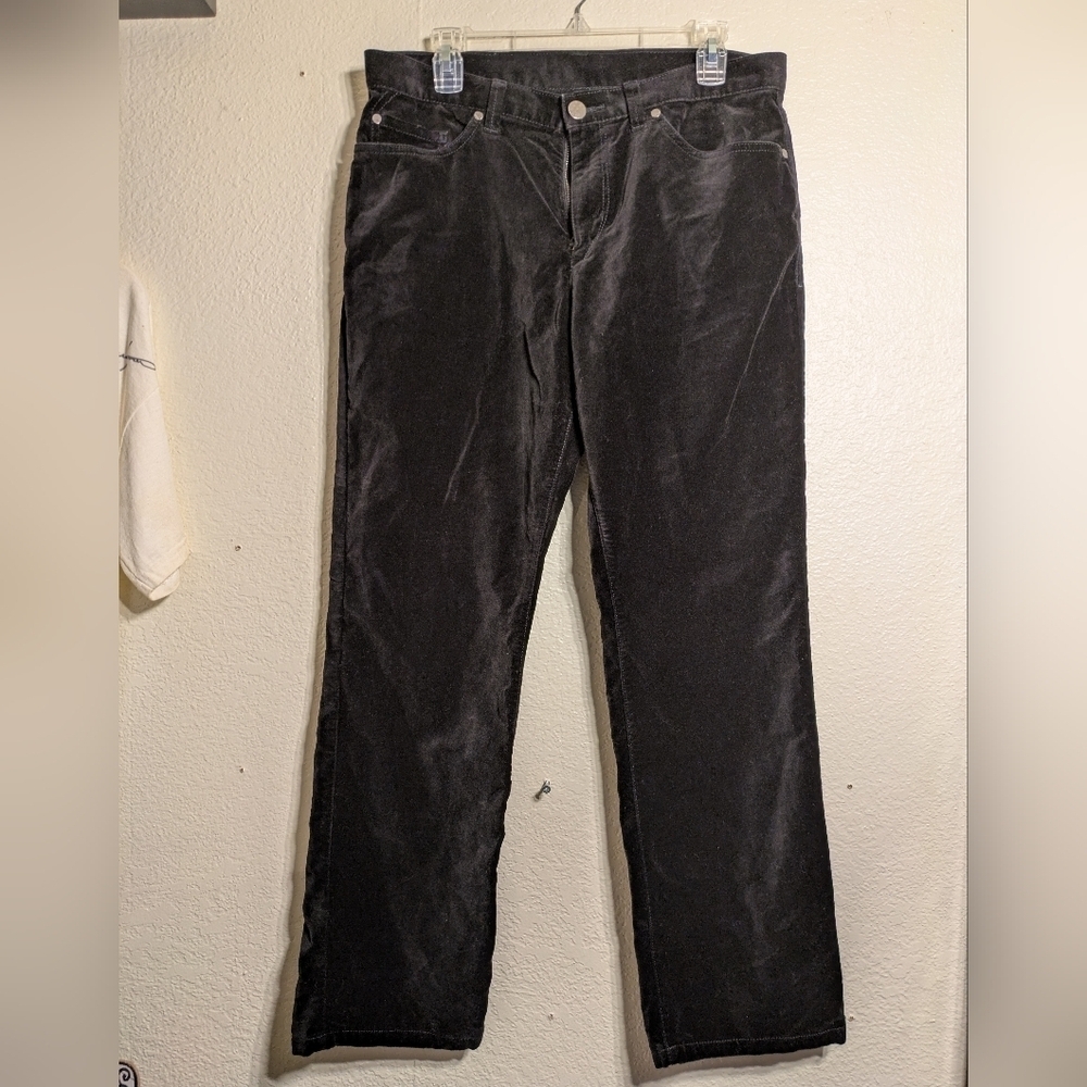 Express Men's Black Velvet Pants Size 33/30